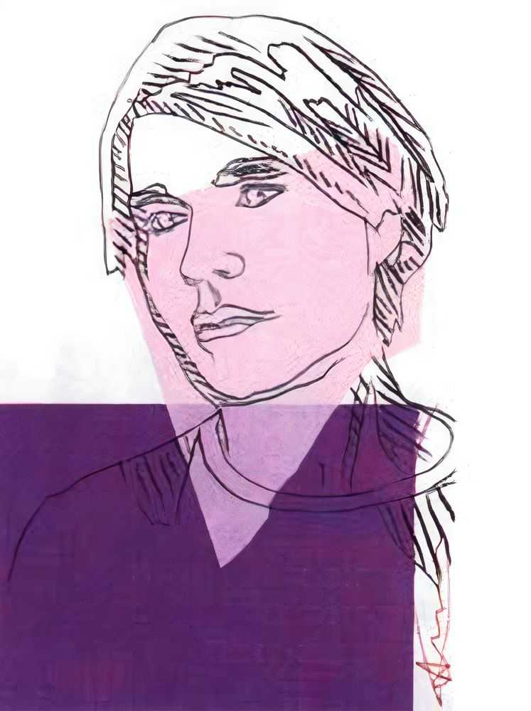 Andy Warhol, ‘Self-Portrait (FS II.156A)’, 1978, Print, Screenprint on Wallpaper, null, 