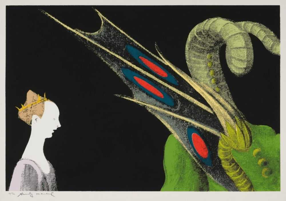 Andy Warhol, ‘St. George and the Dragon (FS II.324)’, 1984, Print, Screenprint on Arches Aquarelle (Cold Pressed) paper, Editions Schellmann and Klüser, Numbered