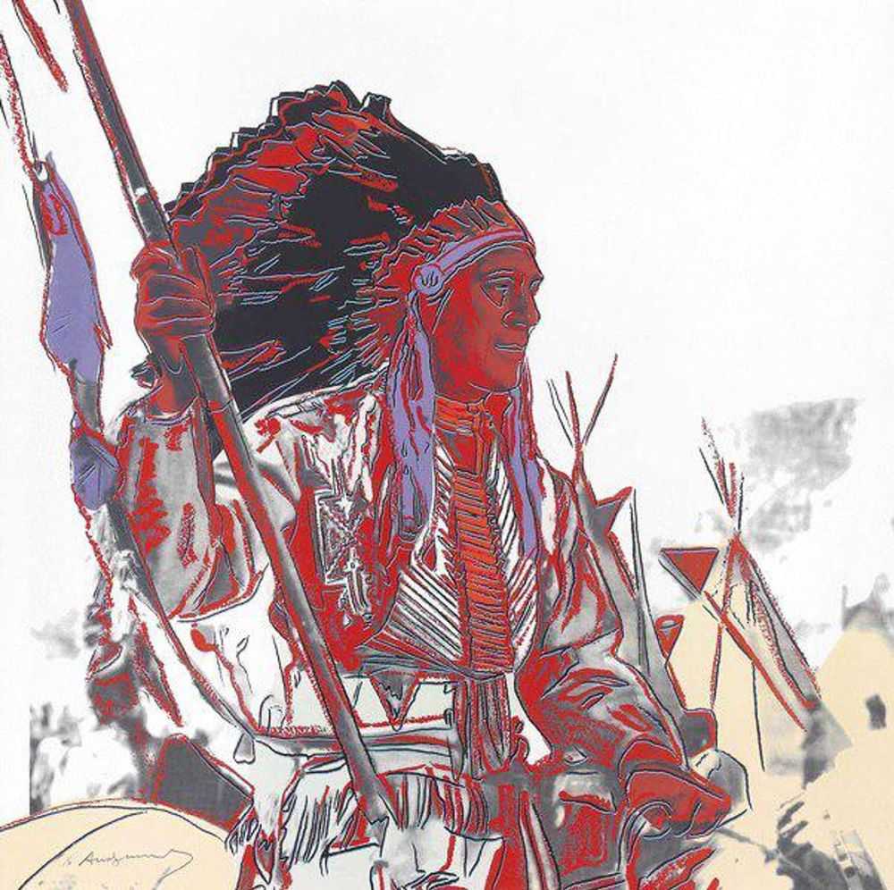 Andy Warhol, ‘War Bonnet Indian (FS II.373)’, 1986, Print, Screenprint on Lenox Museum Board, null, Numbered