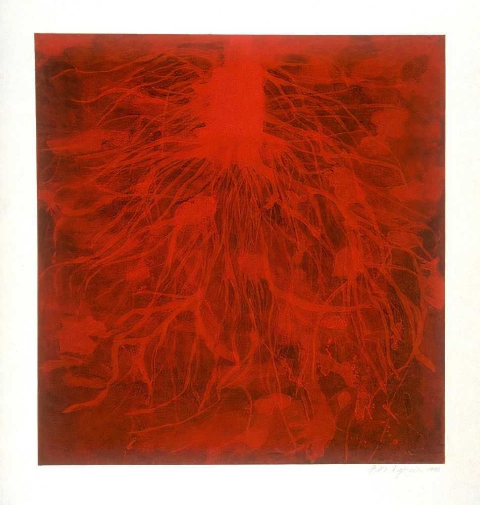 Anish Kapoor, ‘Untitled 11 (1990)’, 1990, Print, Woodcut in red and black on Japan paper, Migrate Art, Numbered, Dated