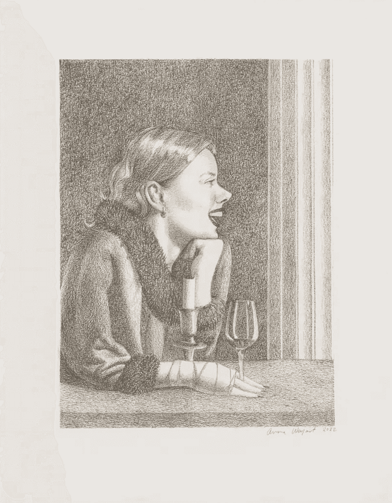 Anna Weyant, ‘Loose Screw’, 2022, Print, Hand-pulled lithograph on 300gsm Somerset Satin White paper, Avant Arte, Numbered