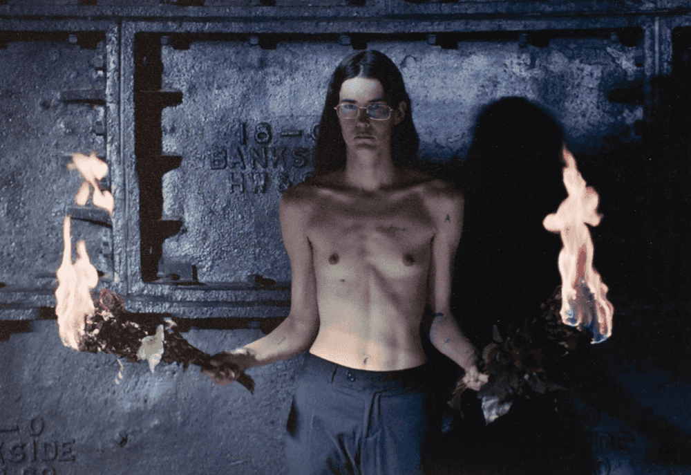 Anne Imhof, ‘ONE (Rose on Fire)’, 2020, Print, Giclée print in colours on Hahnemühle pearl paper, null, Dated