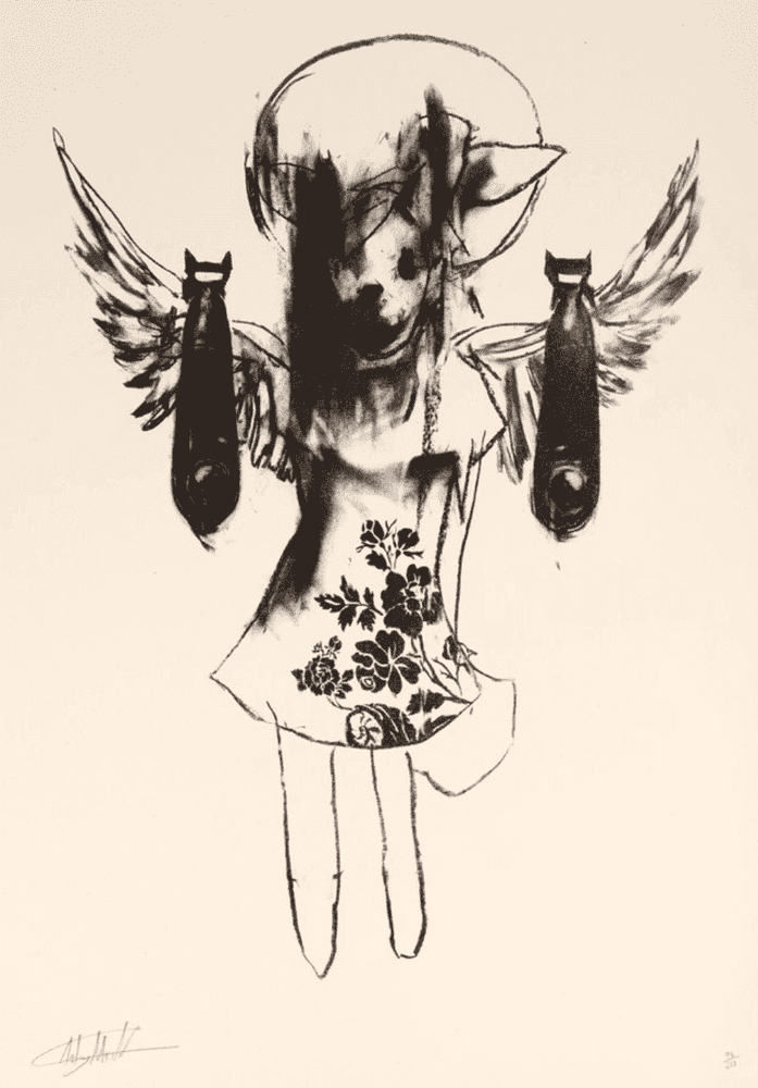 Antony Micallef, ‘Light Angel Bomber 2’, 18-08-2006, Print, Hand pulled screenprint, Pictures On Walls, Numbered