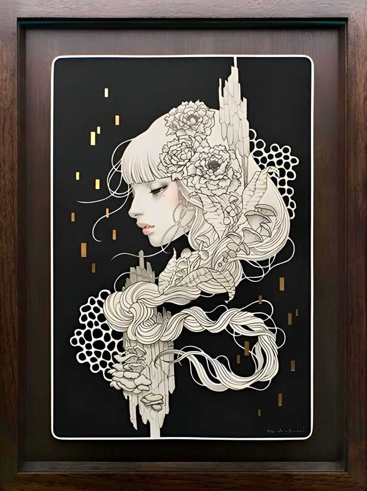 Audrey Kawasaki, ‘Eien’, 23-07-2013, Print, Etching, Pressure Printing, Handfinished