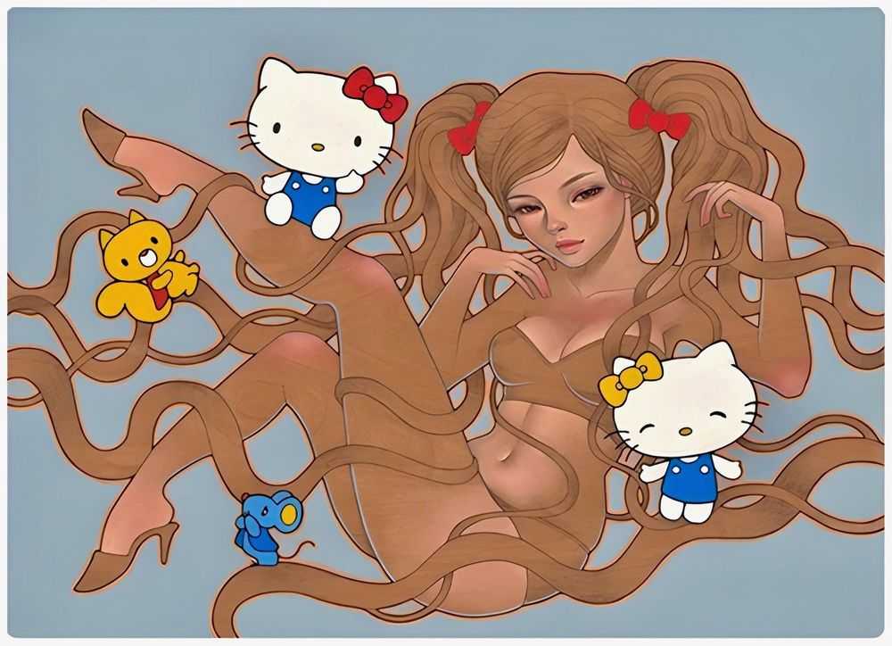 Audrey Kawasaki, ‘Hi Kitty’, 11-10-2014, Print, Giclee Print, Static Medium, Numbered