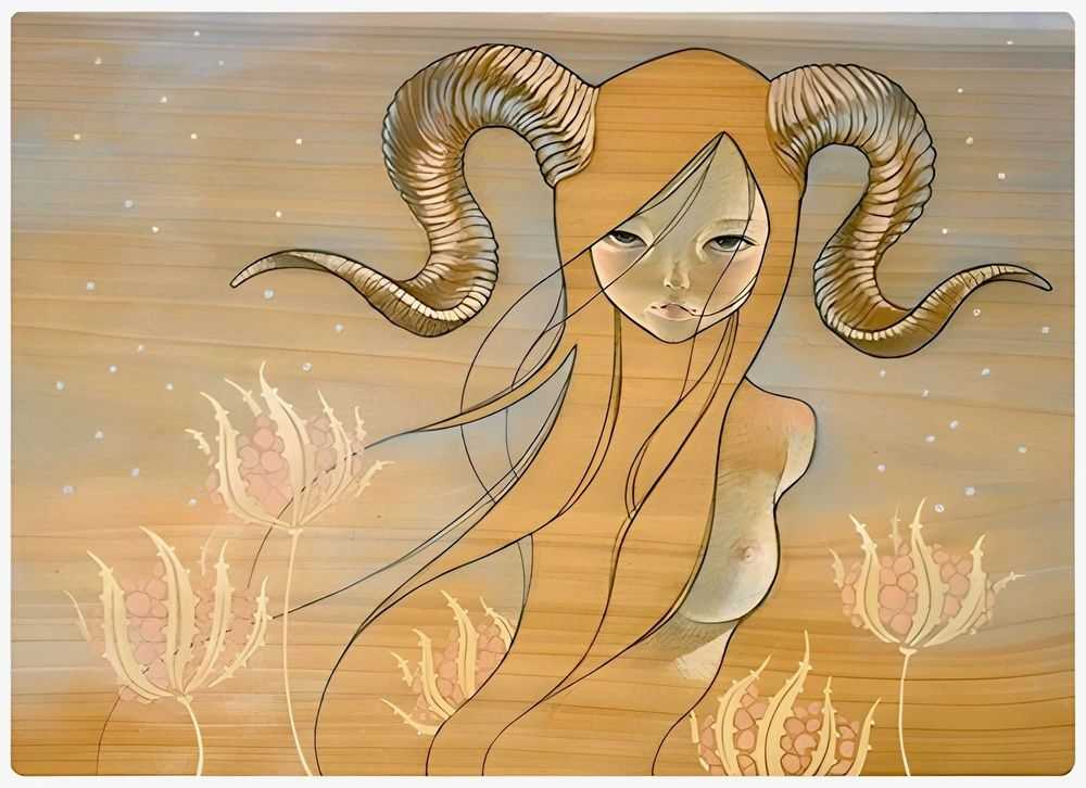 Audrey Kawasaki, ‘HornGirl’, 25-08-2006, Print, Giclee Print, Self Released, Numbered