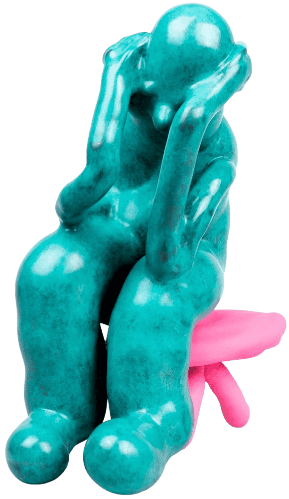Austin Lee, ‘Worrier’, 2022, Sculpture, Bronze, DDT, Numbered