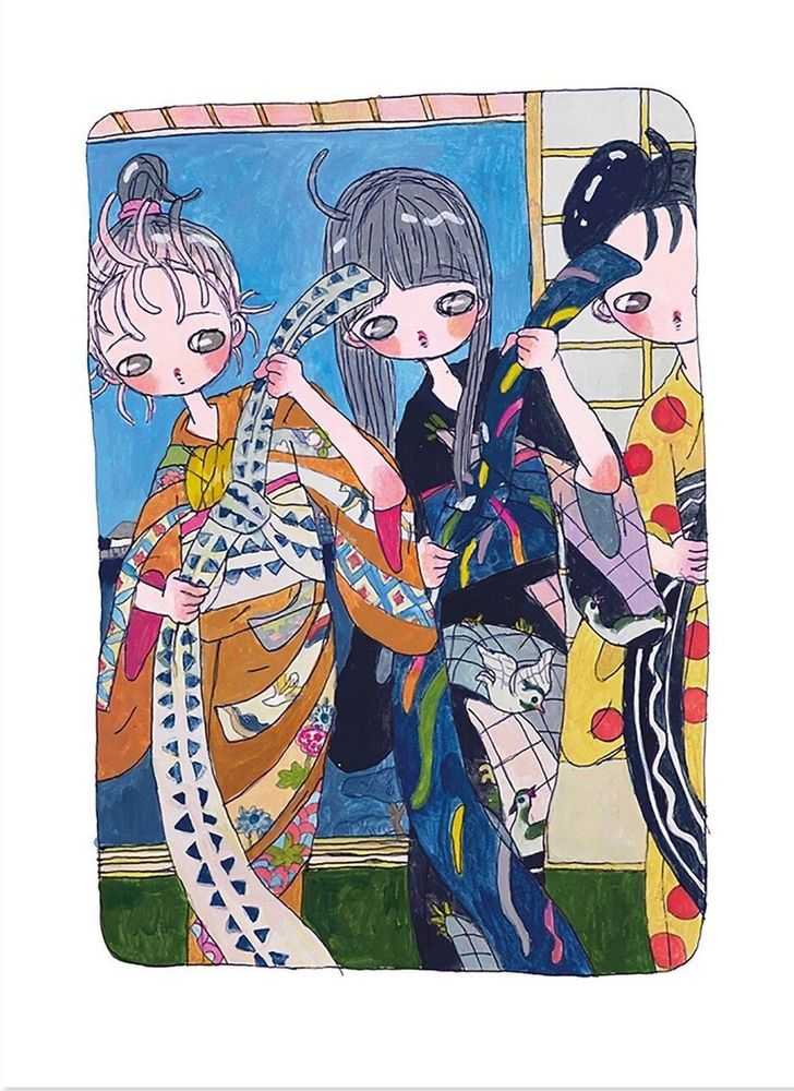 Aya Takano, ‘Future Daily Morning Routine’, 2020, Print, Archival pigment print + silkscreen, Kaikai Kiki, Numbered