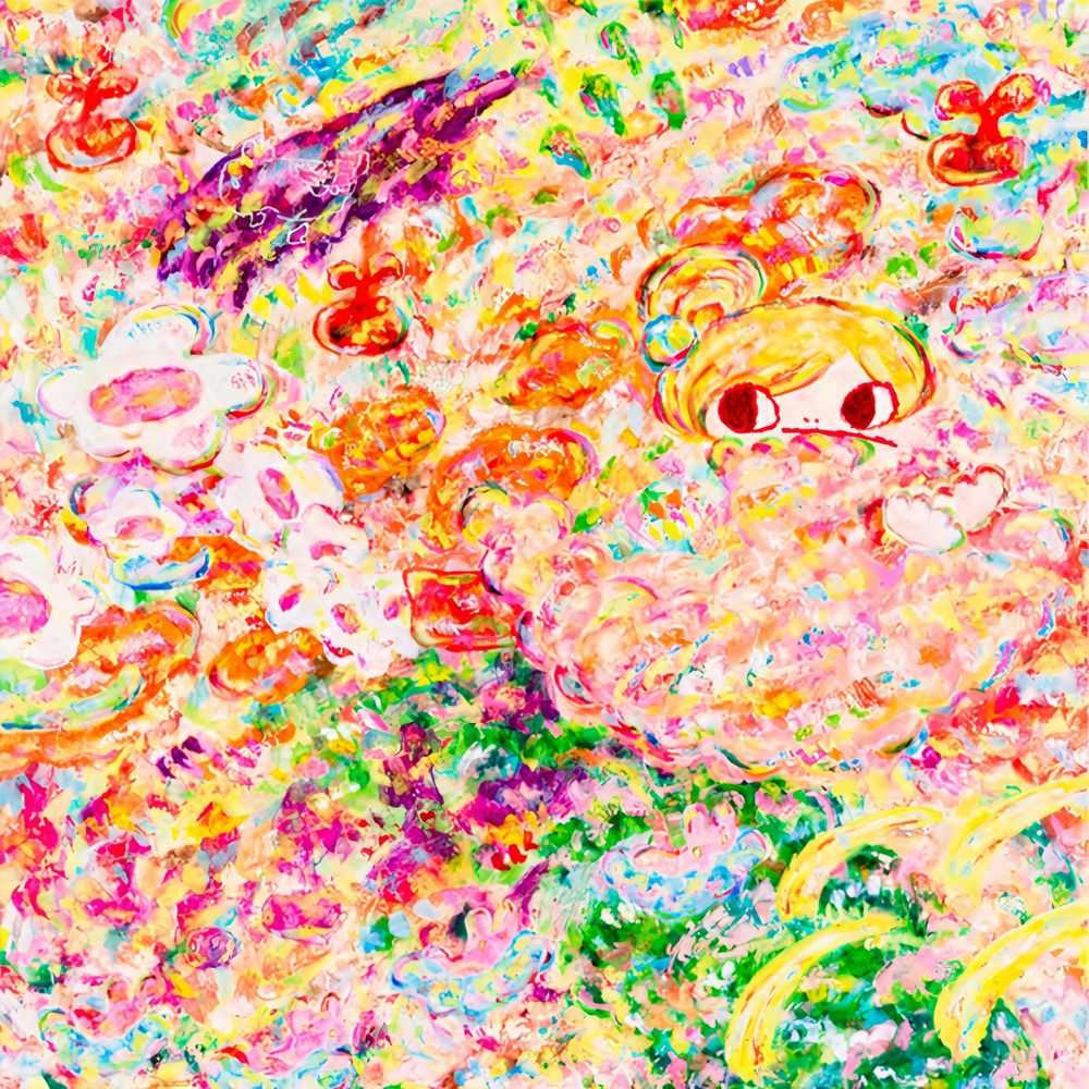 Ayako Rokkaku, ‘Untitled (Hand-Finished)’, 2023, Print, Acrylic on Archival Pigment Print on Hahnemühle paper, Koenig Gallery, Numbered, Handfinished