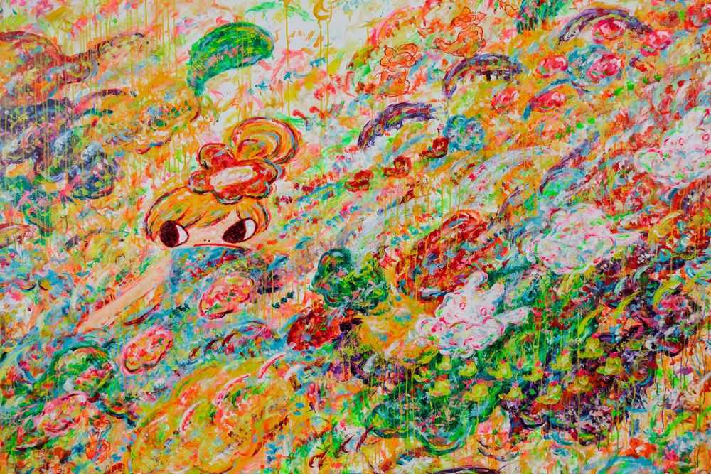 Ayako Rokkaku, ‘Untitled (Timed Edition)’, 23-11-2022, Print, Full bleed UV-cured pigment print with a silkscreen varnish layer on 410gsm Somerset Tub Sized Satin Radiant White paper, Avant Arte, Numbered