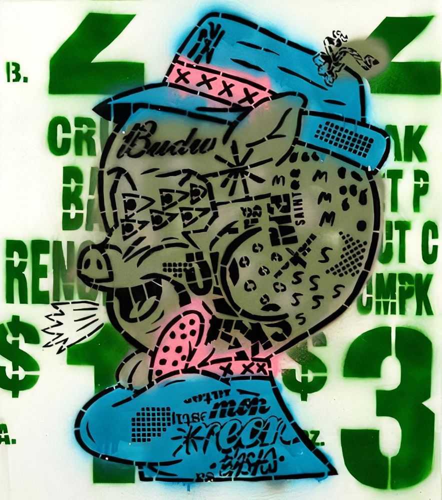 Bäst, ‘Finster’, 13-07-2011, Print, Spray Painted Stencil Work On Painted Archival Paper, BAST NY, Numbered, Handfinished