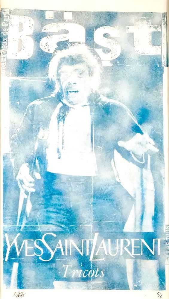 Bäst, ‘YSL’, 13-07-2011, Print, Sand And Ink On Painted Archival Paper, BAST NY, Numbered, Handfinished