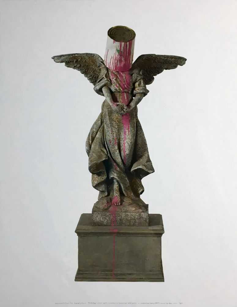 Banksy, ‘Angel with Paint Pot’, 2017, Print, Offset lithograph, Bristol Museum, 