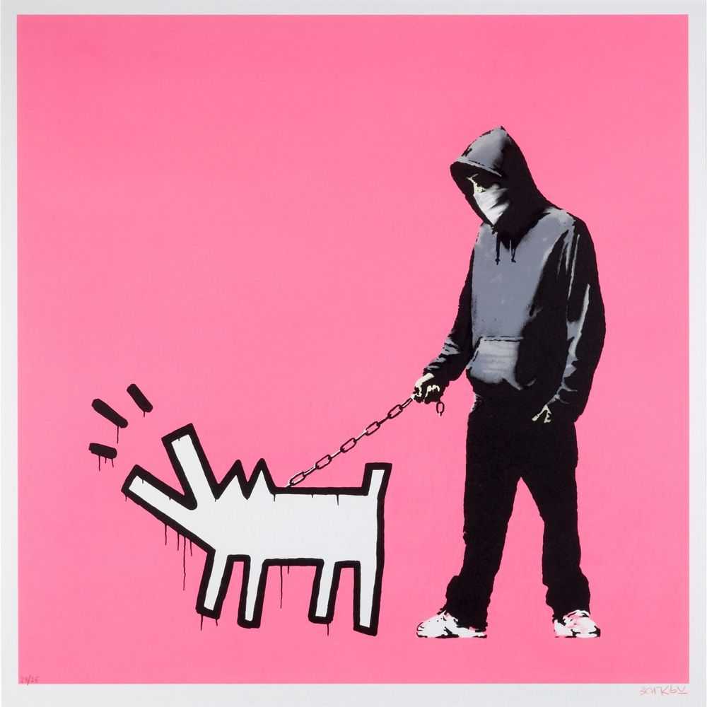 Banksy, ‘Choose Your Weapon (Bright Pink)’, 2010, Print, Screenprint in colours on wove paper, Pictures On Walls, Numbered