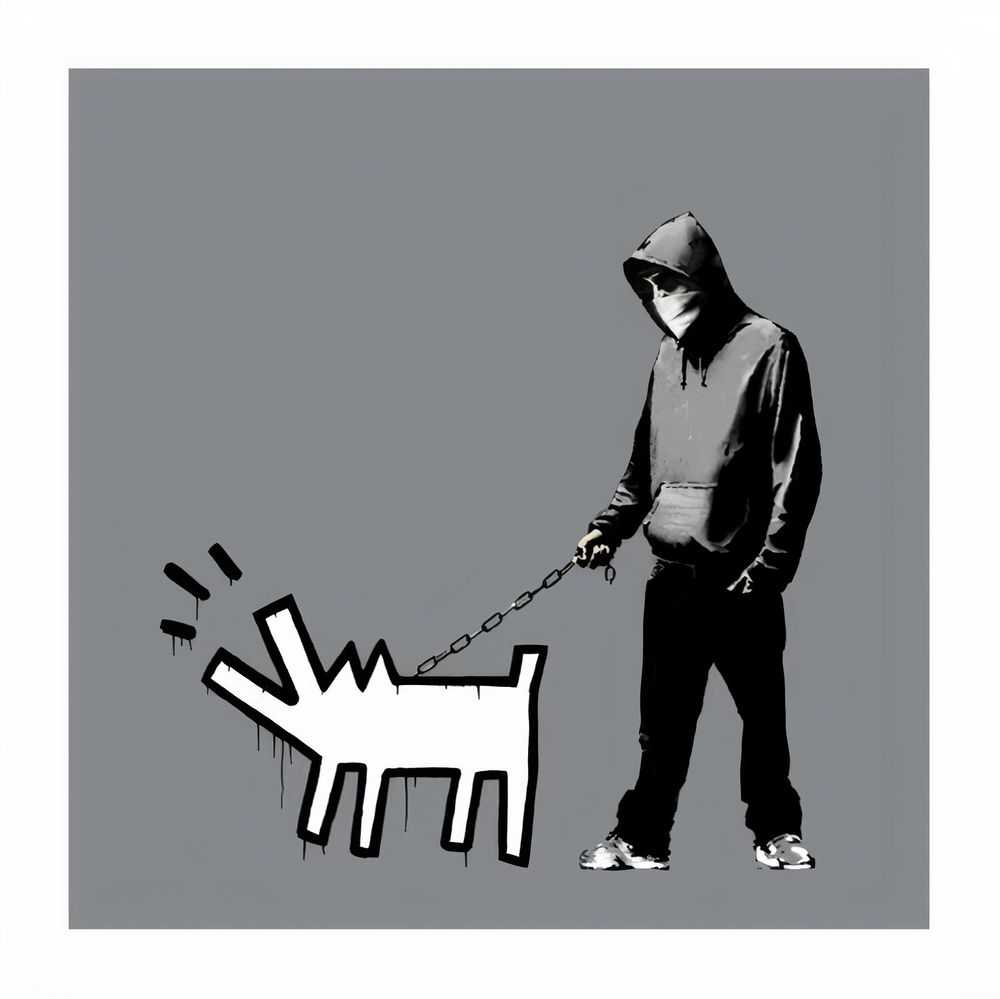 Banksy, ‘Choose Your Weapon (Grey)’, 2010, Print, Screenprint in colours on wove paper, Pictures On Walls, Numbered