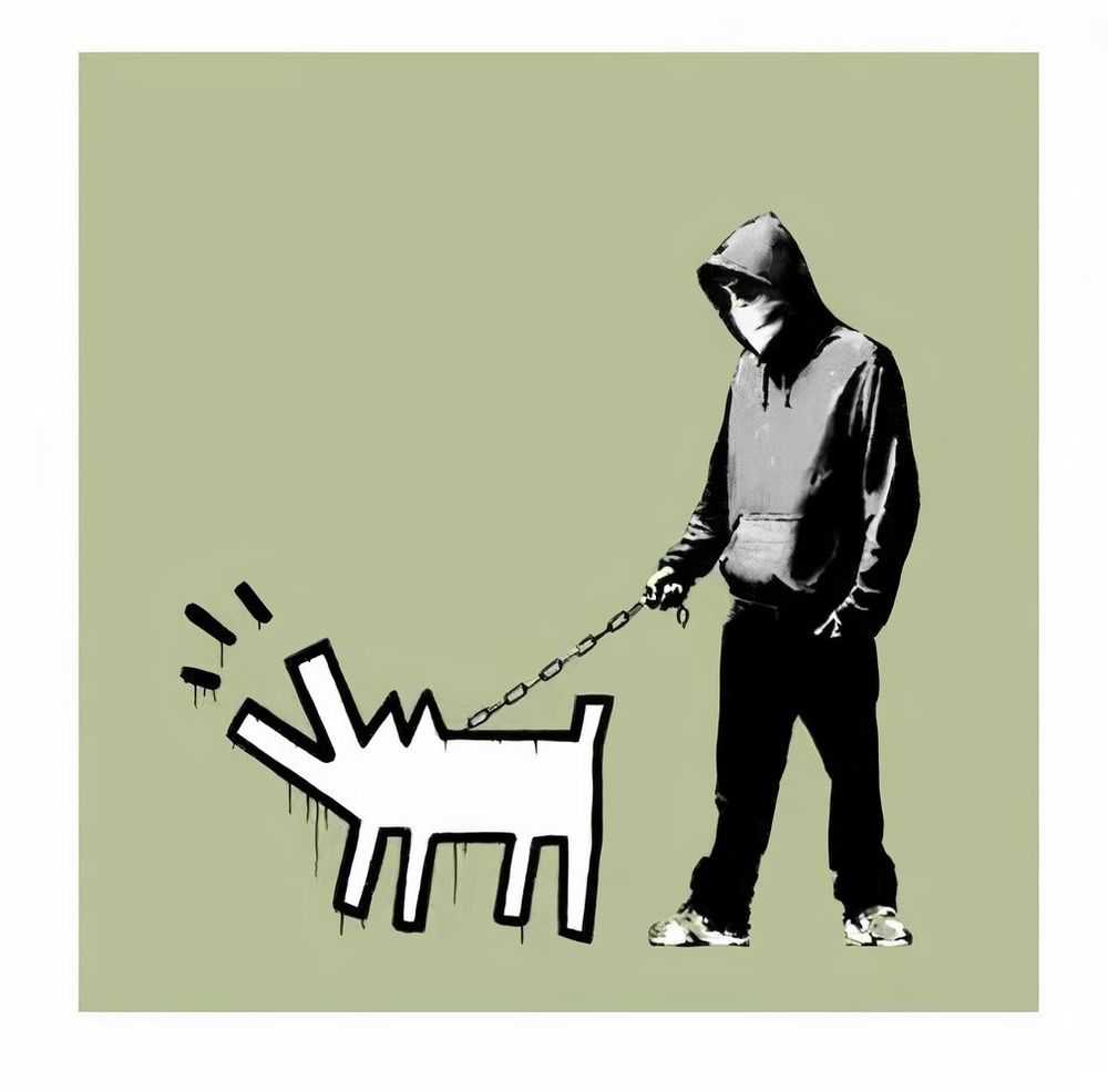 Banksy, ‘Choose Your Weapon (Olive)’, 2010, Print, Screenprint in colours on wove paper, Pictures On Walls, Numbered