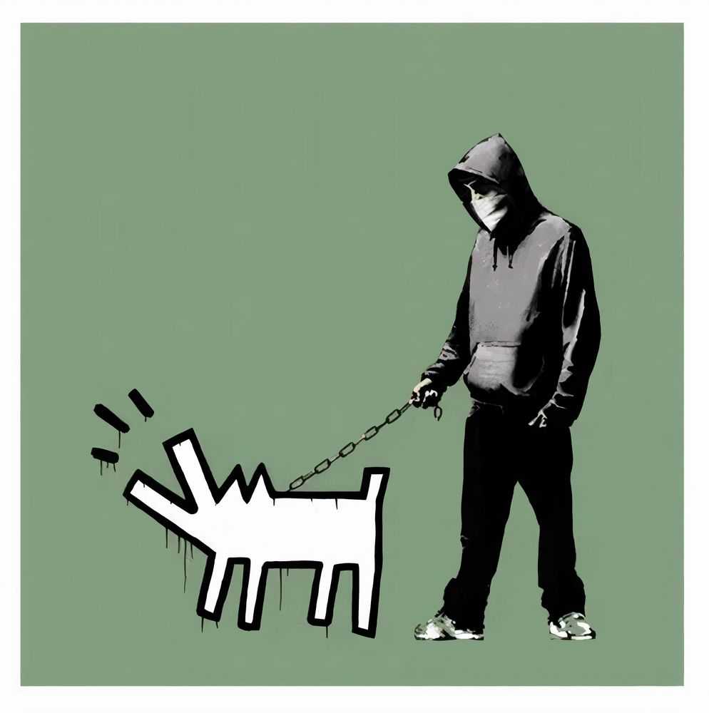 Banksy, ‘Choose Your Weapon (Slate)’, 2010, Print, Screenprint in colours on wove paper, Pictures On Walls, Numbered