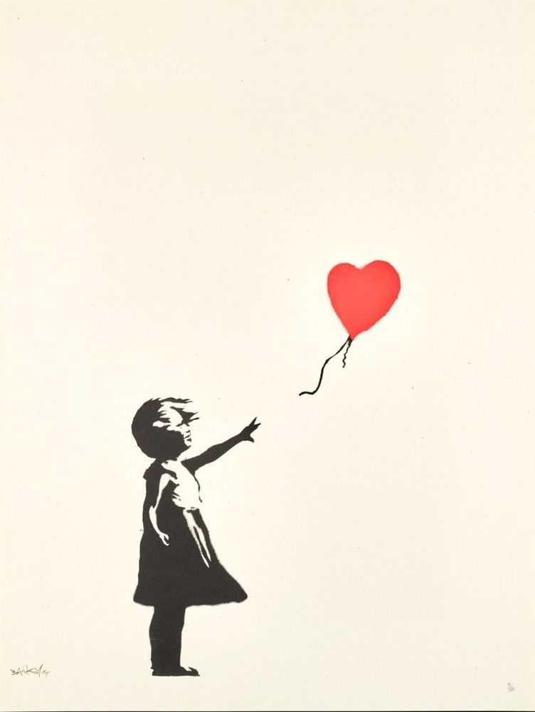 Banksy, ‘Girl With Balloon (Signed)’, 2004, Print, Screenprint on paper, Pictures On Walls, Numbered, Dated