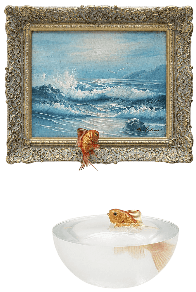 Banksy, ‘Goldfish’, 2019, Sculpture, High quality resin, Self-released,