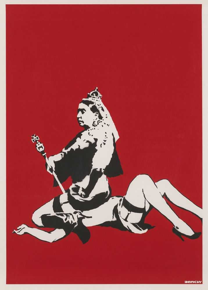 Banksy, ‘Queen Victoria (Signed)’, 2003, Print, Screenprint on paper, Pictures On Walls, Numbered