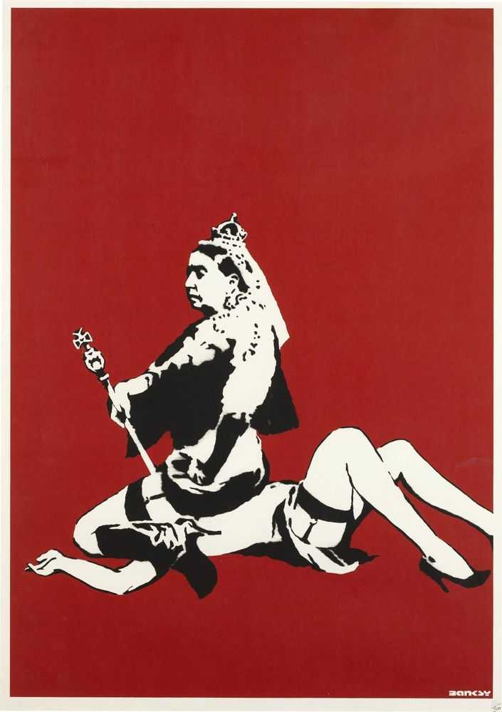 Banksy, ‘Queen Victoria (Unsigned)’, 2003, Print, Screenprint on paper, Pictures On Walls, Numbered