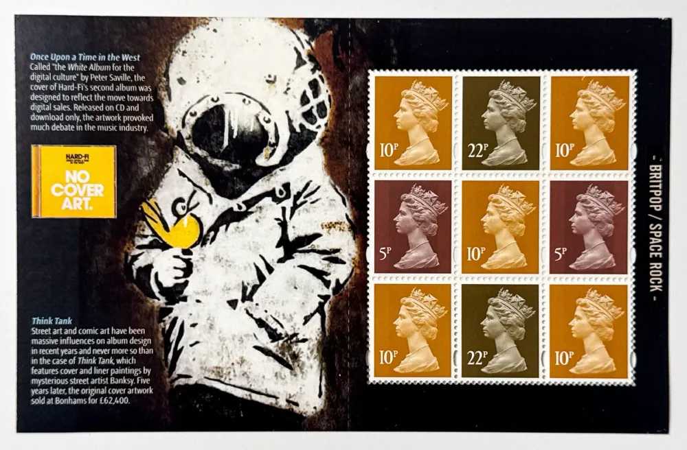 Banksy, ‘Queens Head Stamp Set (9 Stamps)’, 2010, Collectible, Limited edition postage stamp sheet, null, 