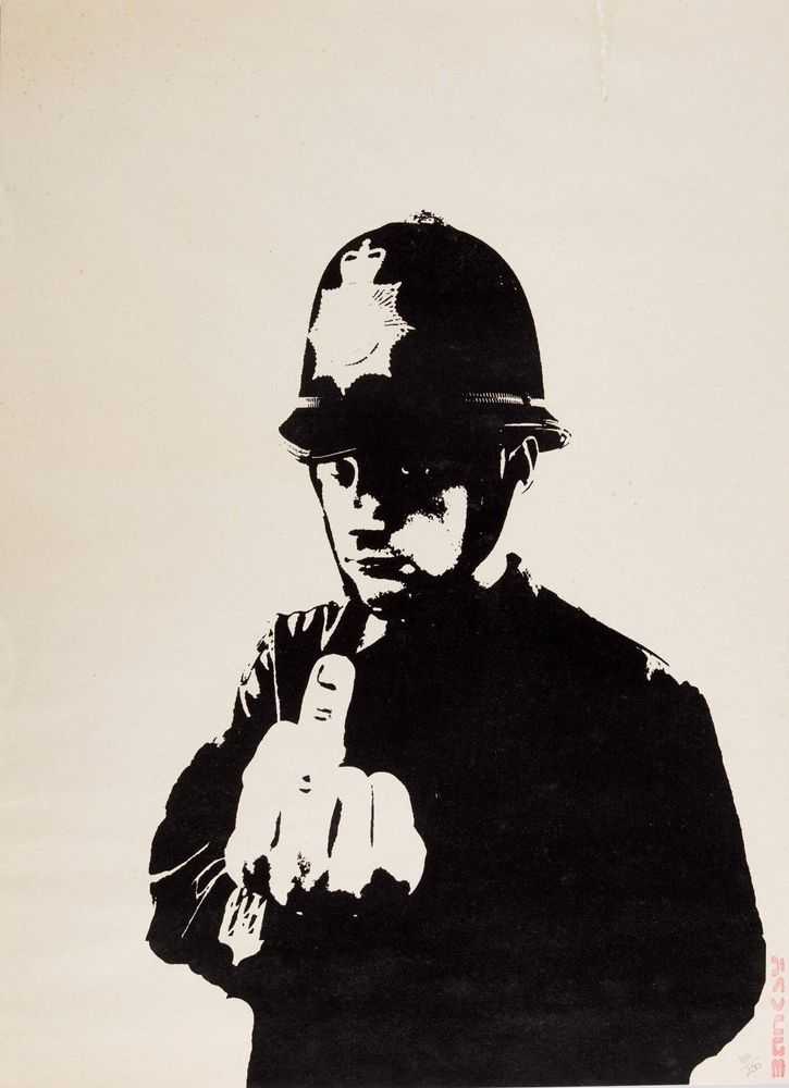 Banksy, ‘Rude Copper (Unsigned)’, 2002, Print, Screenprint on wove paper, Pictures On Walls, Numbered