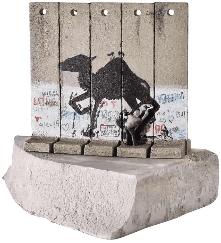 Banksy, ‘Souvenir Wall Five Part Large (Camel)’, 2019, Sculpture, Hand-painted resin sculpture with West Bank Separation Wall base, Walled Off Hotel, Handfinished