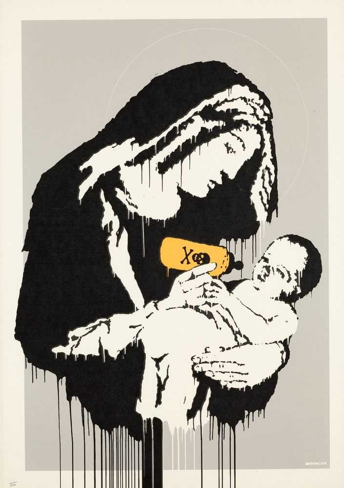 Banksy, ‘Toxic Mary (Unsigned)’, 2003, Print, Screenprint on paper, Pictures On Walls, Numbered