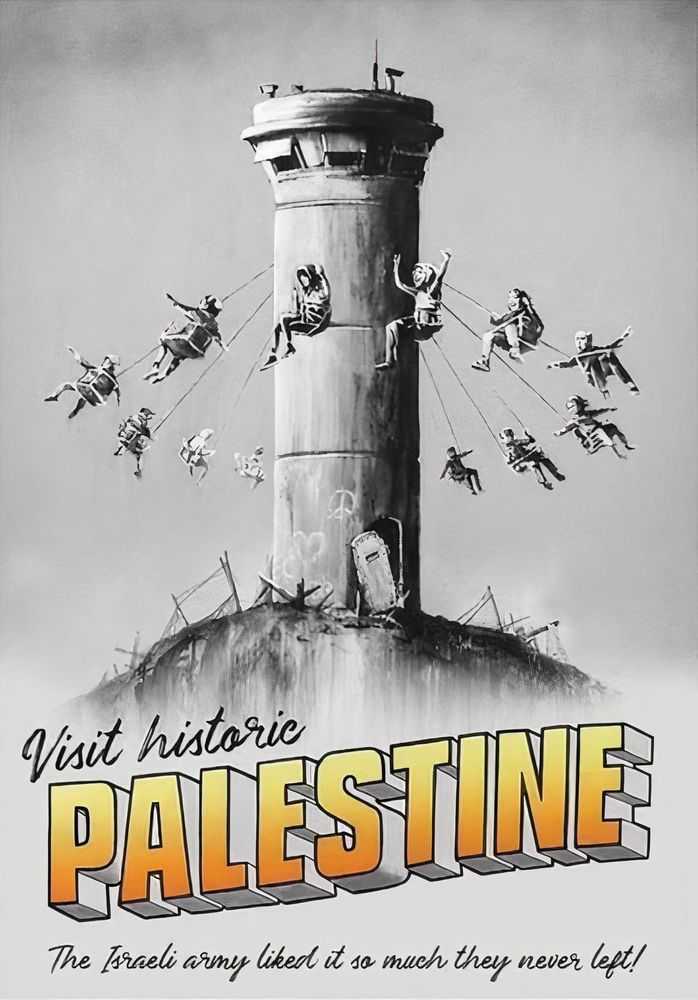 Banksy, ‘Visit Palestine (World Trade Fair)’, 2018, Print, Offset Lithograph, Walled Off Hotel, 
