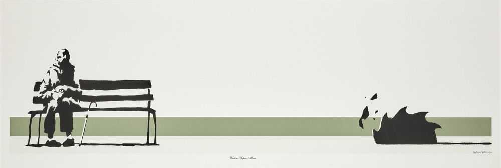 Banksy, ‘Weston Super Mare (Signed)’, 2003, Print, Screenprint on paper, Pictures On Walls, Numbered, Dated