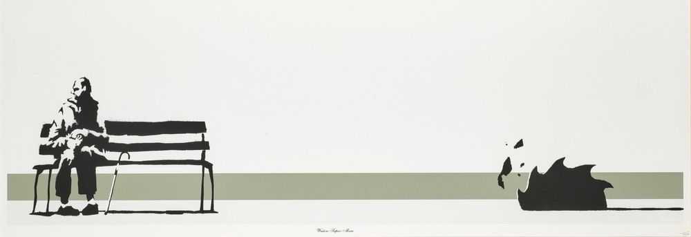 Banksy, ‘Weston Super Mare (Unsigned)’, 2003, Print, Screenprint on paper, Pictures On Walls, Numbered