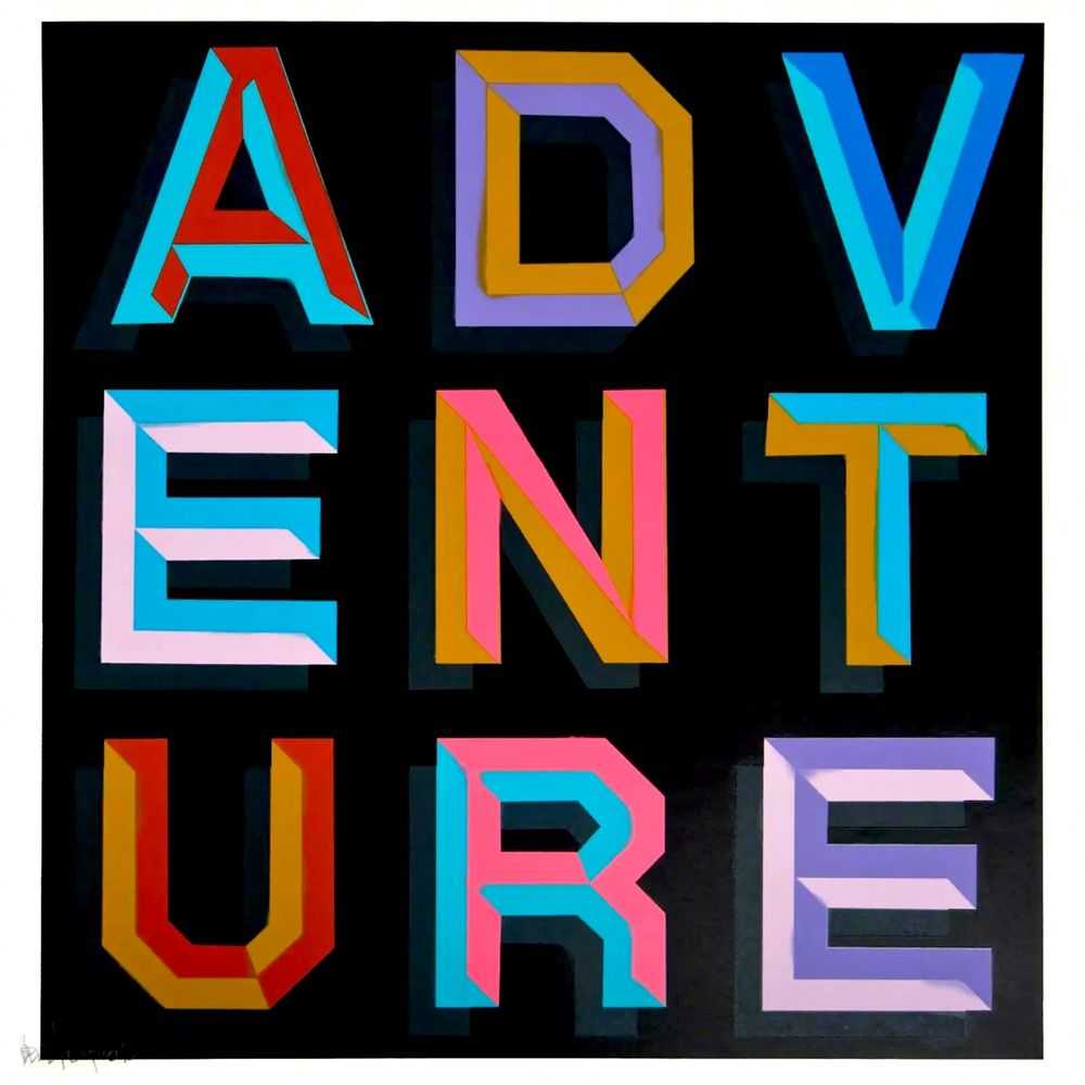 Ben Eine, ‘Adventure’, 12-04-2013, Print, Screenprint, Coachella Festival, Numbered