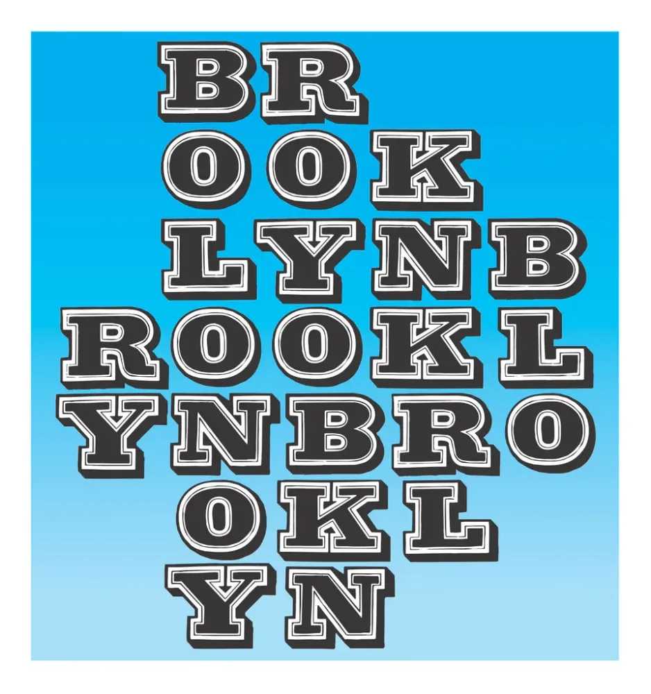 Ben Eine, ‘Brooklyn (Blue/Light Blue Blend)’, 10-05-2018, Print, Screenprint with split fountain on 300gsm paper, Spoke Art, Numbered