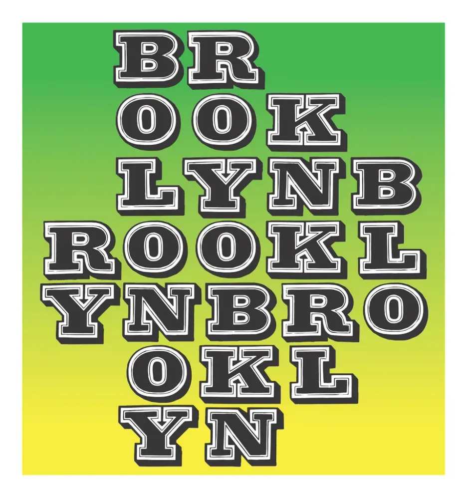 Ben Eine, ‘Brooklyn (GreenYellow Blend)’, 10-05-2018, Print, Screenprint with split fountain on 300gsm paper, Spoke Art, Numbered