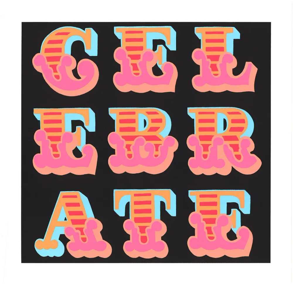 Ben Eine, ‘Celebrate - Circus’, 08-04-2016, Print, Screenprint, Jealous Gallery, Numbered