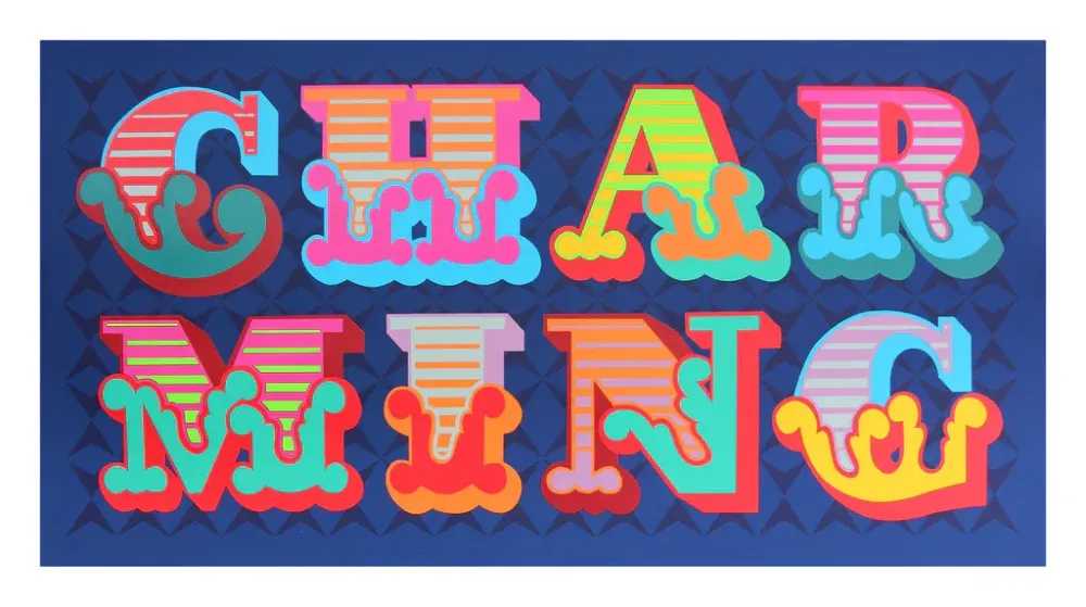 Ben Eine, ‘Charming’, 01-09-2016, Print, 13 Color hand pulled screen print with UV screen, Elephants And Castles, Numbered