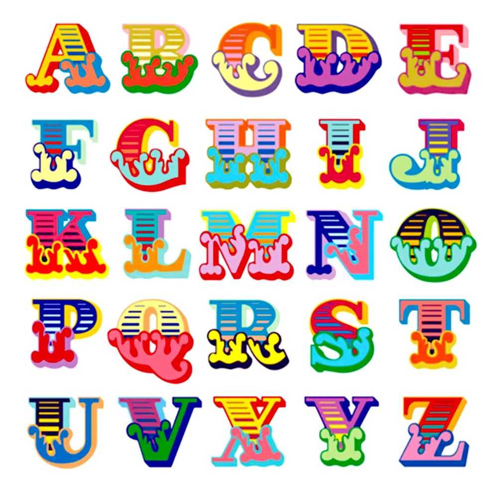 Ben Eine, ‘Circus Alphabet (White)’, 24-04-2017, Print, Lenticular, Art Republic, Numbered
