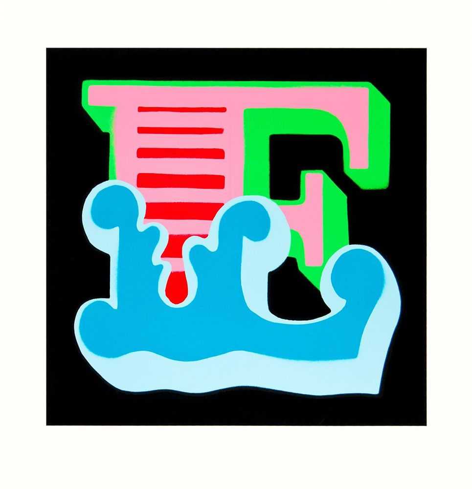 Ben Eine, ‘E (Version 1)’, 07-06-2014, Print, 6 Colour Silkscreen on Somerset 300gs, Jealous Gallery, Numbered