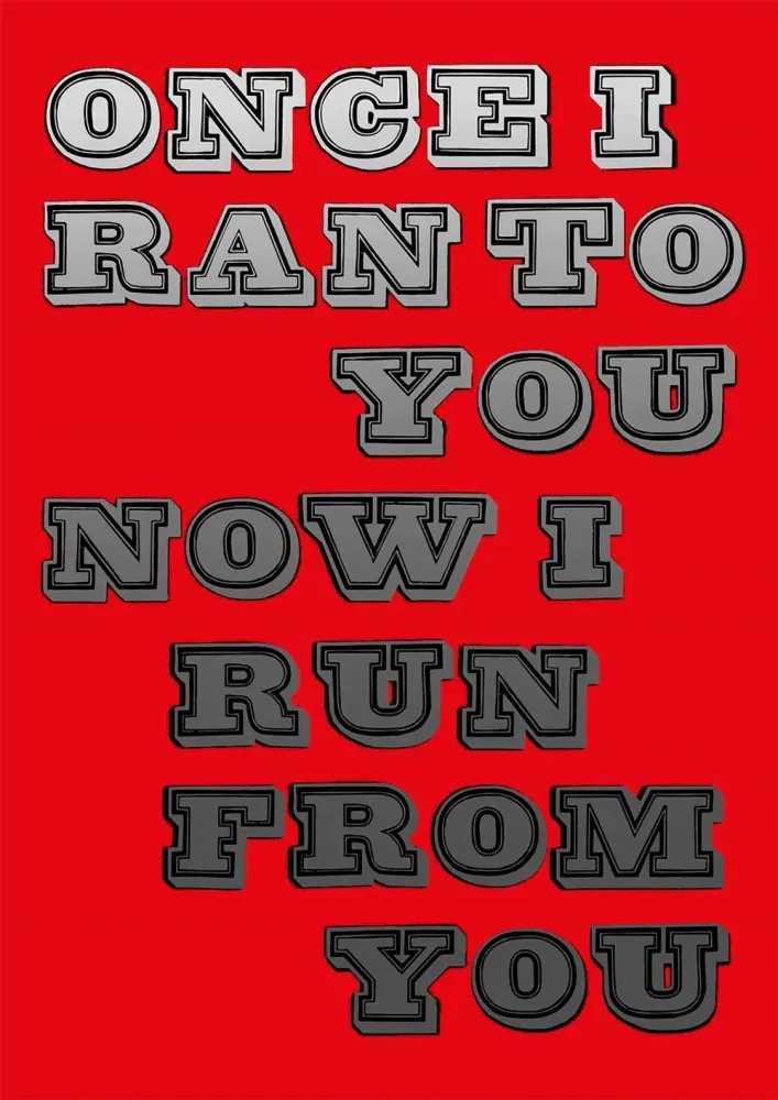 Ben Eine, ‘Now I Run From You’, 10-03-2021, Print, Archival Inkjet on Somerset Satin Enhanced 330gsm Paper, Jealous Gallery, Numbered