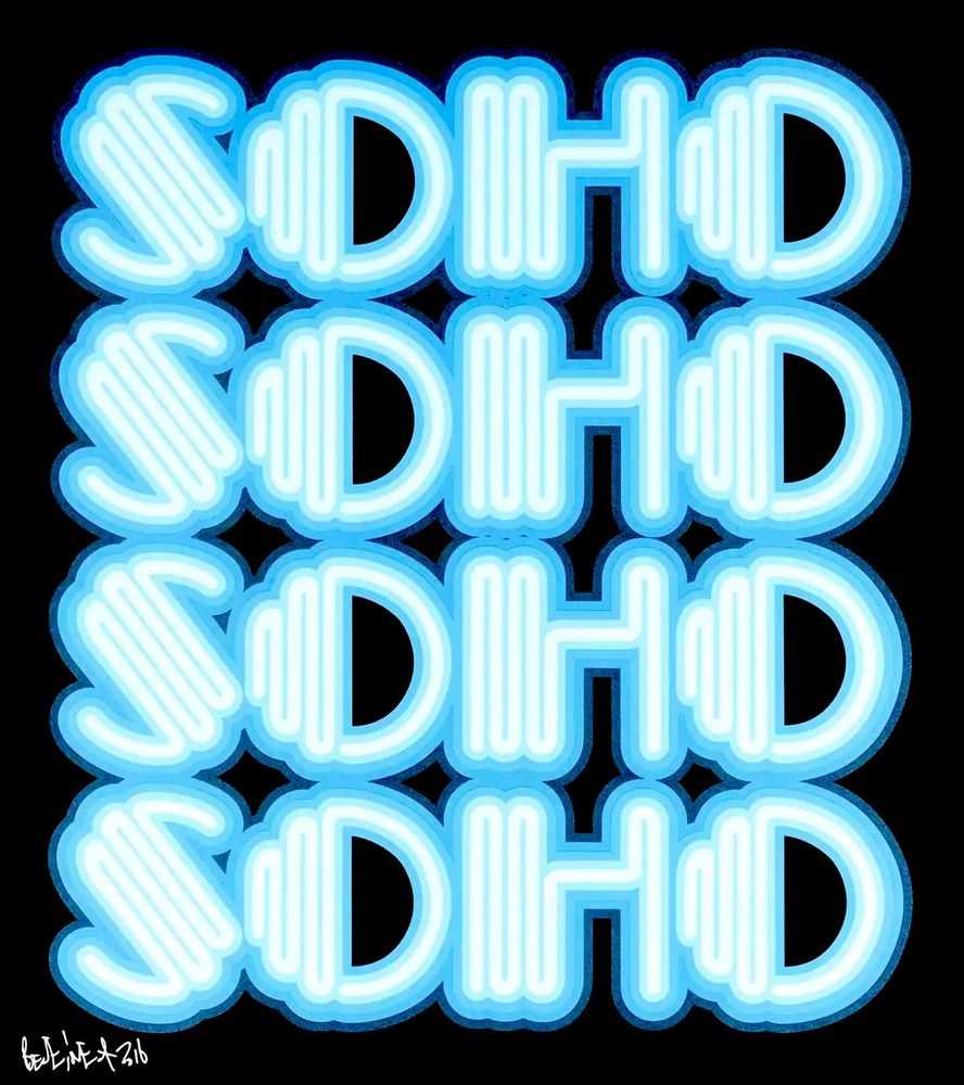 Ben Eine, ‘Soho (Blue)’, 19-04-2016, Print, 9 colour hand pulled screen print with UV screen on Coventry Rag, Lights Of Soho, Numbered