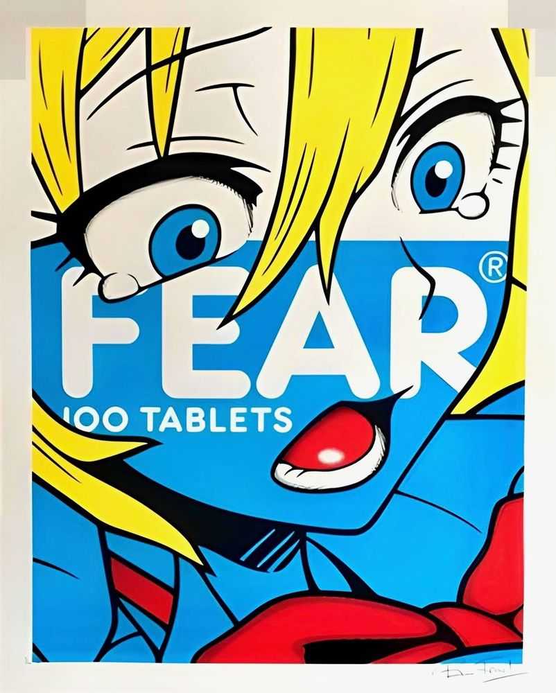 Ben Frost, ‘Fear (Blue Edition)’, 31-03-2016, Print, Screen Print, Leap Art Prints, Numbered