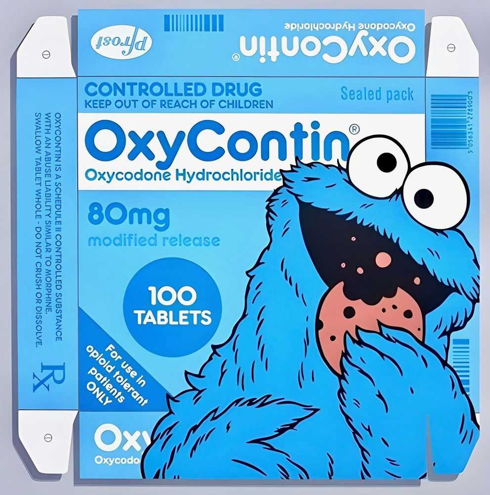 Ben Frost, ‘Oxycookie’, 23-06-2018, Print, Screen Print, Chin's Gallery, 
