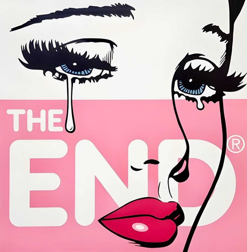 Ben Frost, ‘The End’, 12-05-2016, Print, 5 colour aerosol stencil on board, Stupid Krap, Handfinished