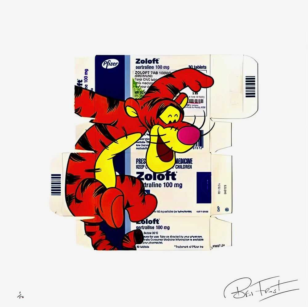 Ben Frost, ‘Tigger On Zoloft’, 19-09-2021, Print, Giclee Print, Self Released, 