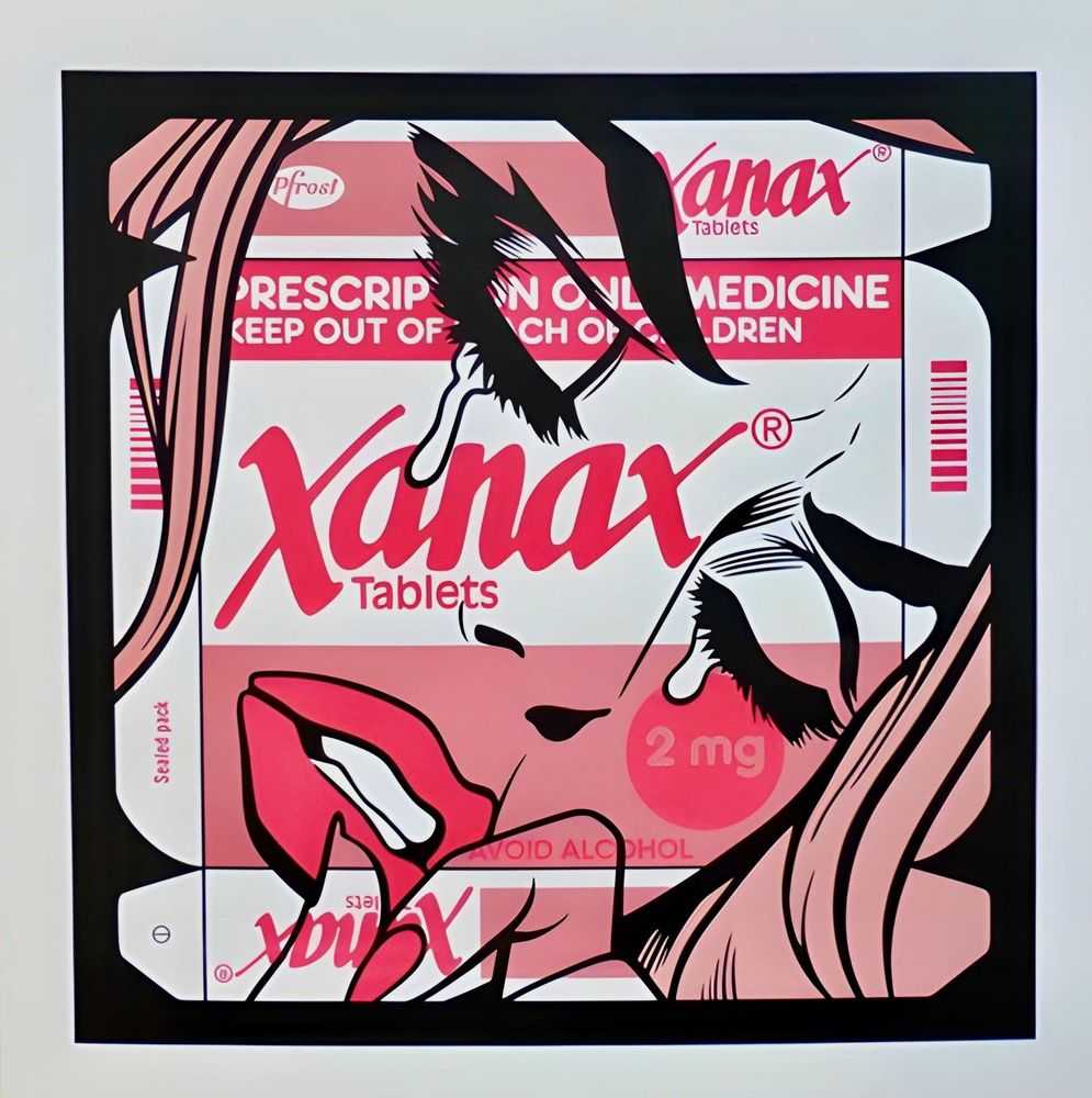 Ben Frost, ‘Xanax’, 05-12-2017, Print, 4-color hand-pulled screen print on 130lb Mohawk Superfine UltraWhite paper, Vertical Gallery, Numbered