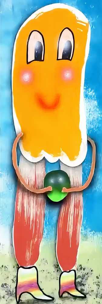 Bijijoo, ‘Leggy Ghost’, 14-10-2022, Print, Oil, Acrylic, Colored Pencil on 140 lb Cold Press Watercolor Paper, Guy Hepner, Handfinished