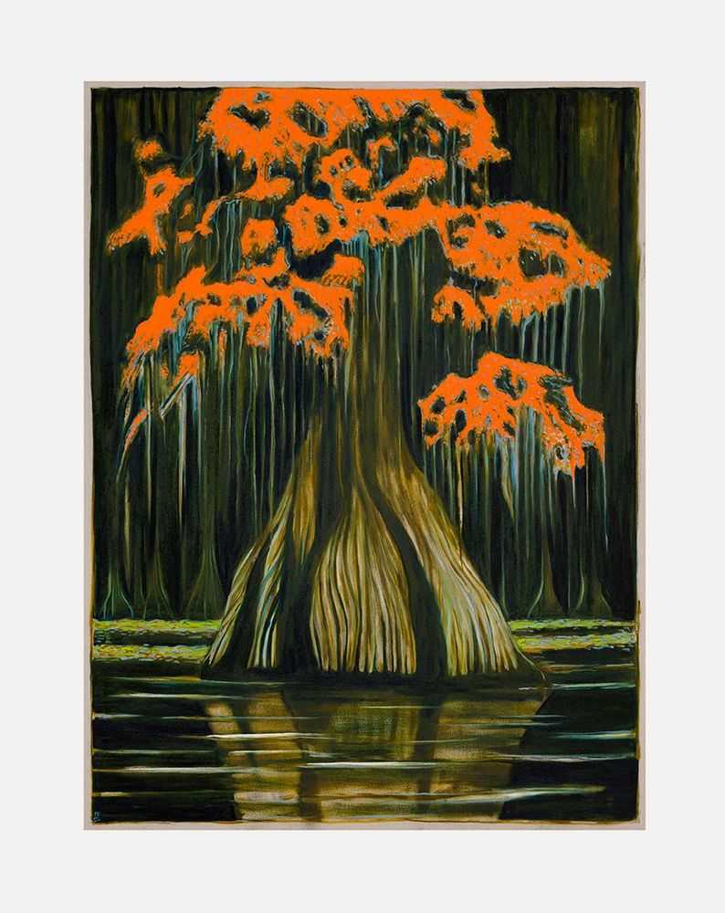 Billy Childish, ‘Cypress Tree’, 02-09-2022, Print, Archival reproduction print on heavy matt stock, L-13 Light Industrial Workshop, Numbered