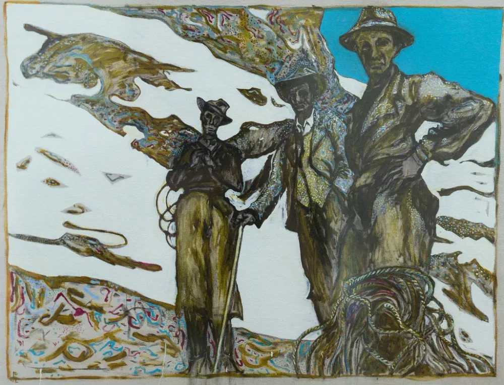 Billy Childish, ‘Fetching The Body Of Toni Kurz’, 20-06-2013, Print, Archival reproduction print on heavy matt stock, L-13 Light Industrial Workshop, Numbered