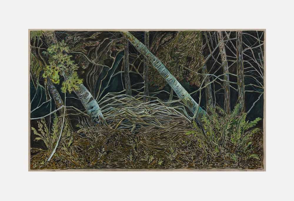 Billy Childish, ‘Night Forest’, 2019, Print, Archival reproduction print on heavy matt stock, L-13 Light Industrial Workshop, Numbered